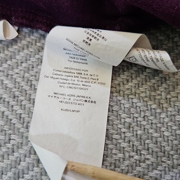 Michael Kors Men’s Plum Purple Polo Shirt Short Sleeve Size Large Y2K Old Money - Picture 15 of 16